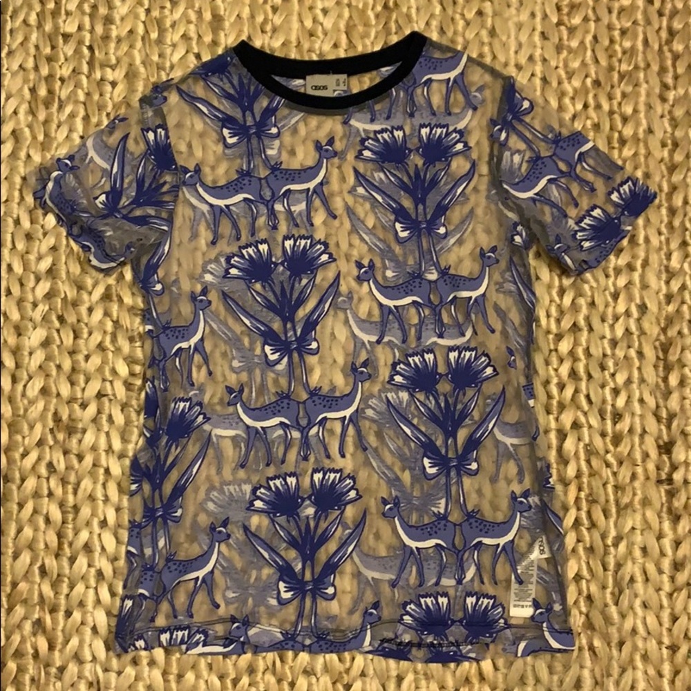 Oversized sheer top